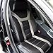 Big Ant Front Car Seat Covers, Waterproof Driver Seat Cover with Backrest Non-Slip Leather Seat Cover Save Your Auto Seat from Sweat and Stains, Universal Fit Cars SUV Trucks Front Seats Protectors
