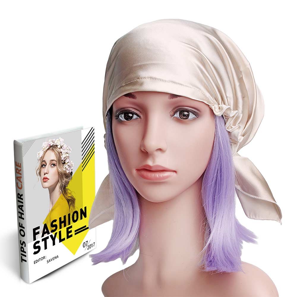 Mulberry Silk Night Sleeping Cap for 