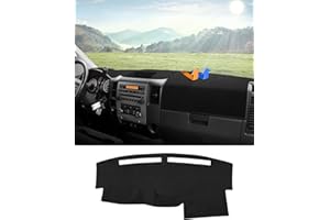 Autorder Dashboard Cover Mat for 2004-2012 Nissan Titan Accessories Dash Cover Flannel Dash Mat Sunshade Glare UV Rays Protector (Without Cutout for Navi/Sensor)