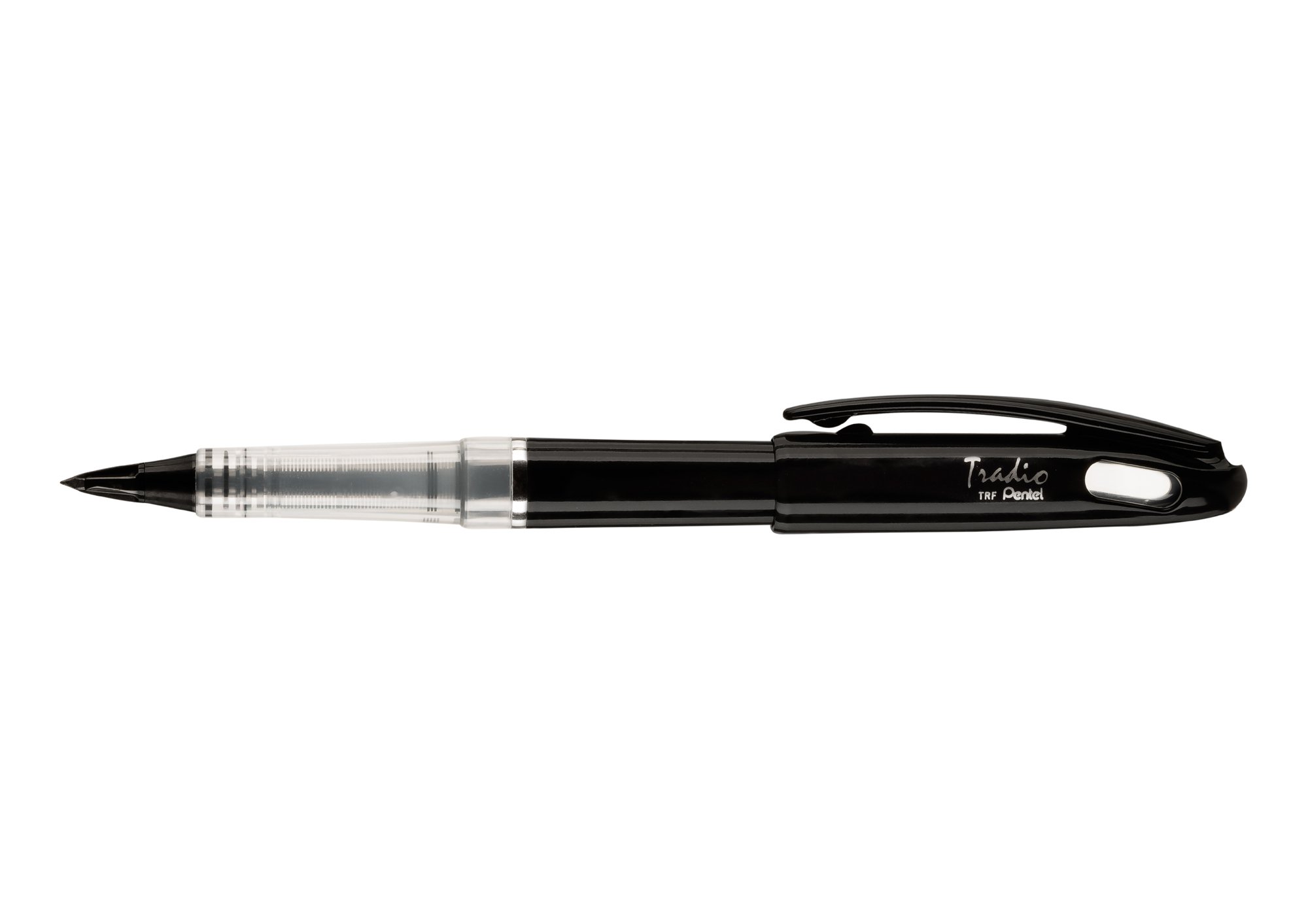Pentel Tradio Felt-Tipped Pen Varnished White Body/Black Ink
