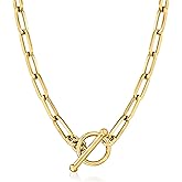 Pure Collection by Ross-Simons 4mm 14kt Yellow Gold Paper Clip Link Toggle Necklace