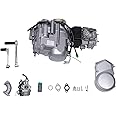 125CC 4 Stroke Motor Engine, Pit Dirt Bike ATV Quad with CDI/Single Cylinder/Air Cooling 4-Speed Manual Clutch Bike Engine Motor Complete Kit for Honda CRF50 CRF70 XR50 CT70 CT90 CT110
