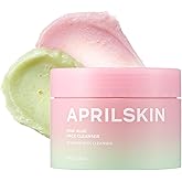 APRILSKIN Pink Aloe Facial Polish Cleanser | Gentle Exfoliation with Mungbean & Soybean Scrub | Removes Waterproof Makeup & Sunscreen | Non-Comedogenic Cleanser for All Skin Types | Korean Skincare