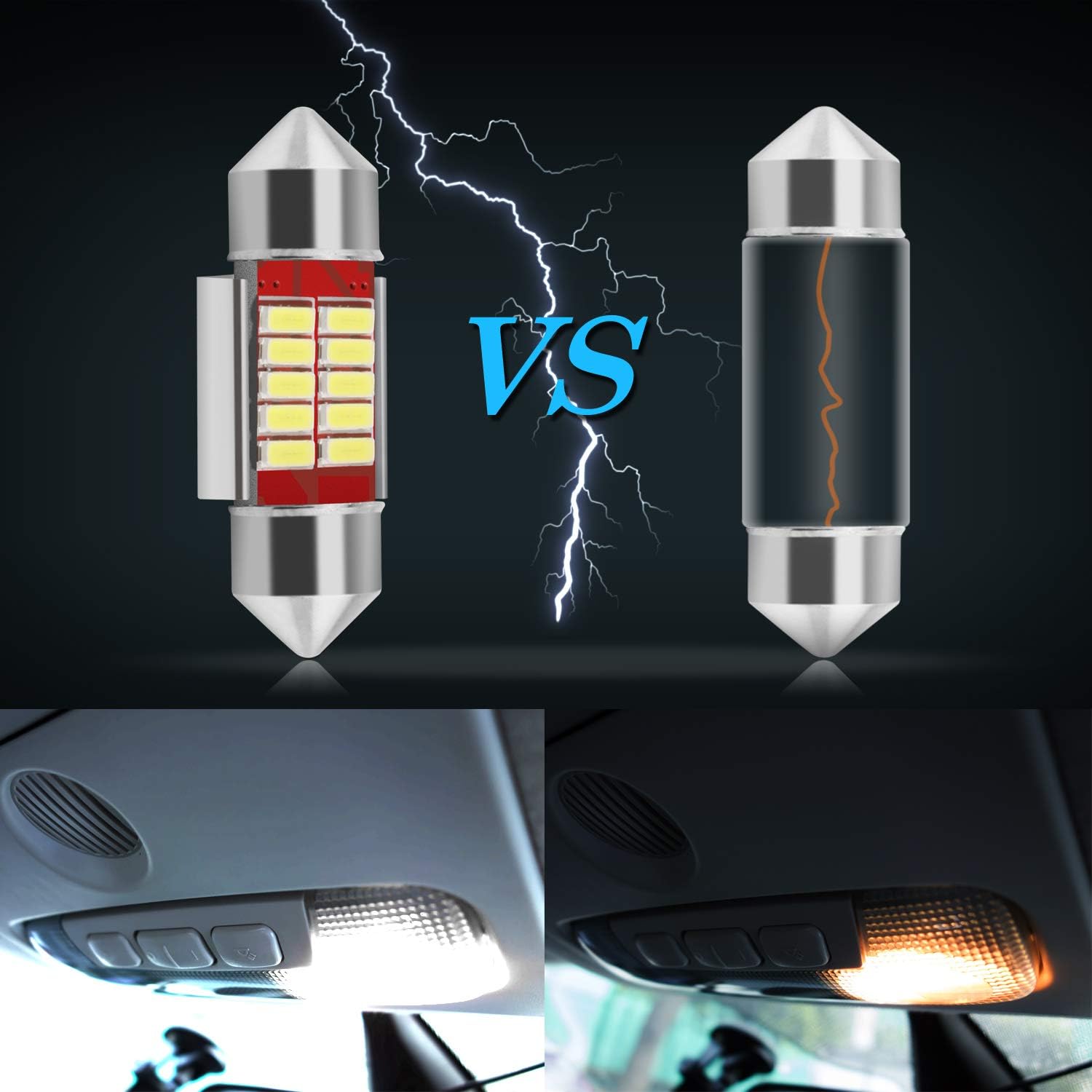 BROTOU Festoon LED Car Bulb 6 Pack - Image 5