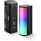 NEEWER 2 Pack Magnetic Handheld Light Wand, 360° Full RGB Mini LED Video Light Stick with 2500mAh Rechargeable Battery,2500-8