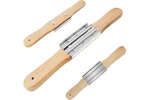 MCJSGSP 15" Buffing Wheel Rake for Compound Cleaning with Buff Rake Metal Plate Replacement