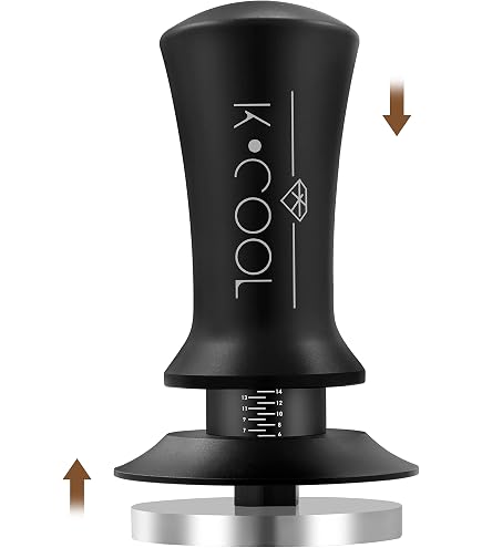 KYONANO Prensador de café 51 MM, Tamper de Madera y Acero Inoxidable