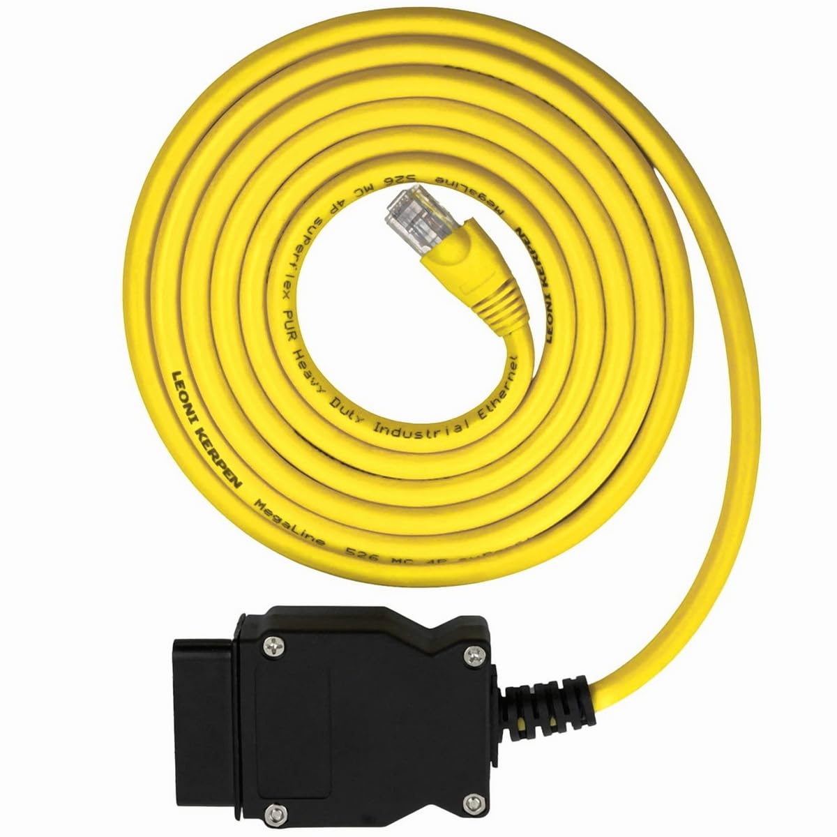 Goliton Connect Cable Compatible for ODB2 Ethernet ENET Rj45 OBD Interface Cable Coding F-Series