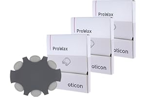 OTTO TECH Oticon ProWax Filter Wax Guards, OEM Replacements for Custom Earmolds Oticon Hearing Aids Supplies, Genuine OEM Denmark Oticon Branded Custom Moulds Accessories (3 Packs/Total 18 Filters)
