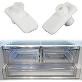 for LG Upgraded ABS Refrigerator Vegetable Tray Crisper Drawer Wheel Mount | Set 2 Pcs- for MCR620965