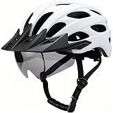 DMFXNBLM Adult Bike Helmet Unisex Adjustable Cycling Helmet | Lightweight and Breathable Adjustable All-in-One Bike Helmet, Safety Protection Gear for Mountain and Road Cycling