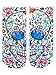 Kid's Crayola Color-In Socks - Includes 1 Pair Of Socks And 4 Fabric Markers - Sugar Skull Design