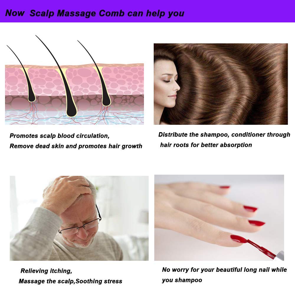 Shampoo Brush Head Massager Shampoo Hair Brush Shower Scalp