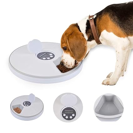Foonee Pet Feeder 6 Meal Automatic Pet Feeder Timed Pet Feeder