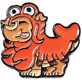Kolorspun Lobster Dog Enamel Lapel Pin
