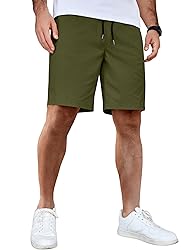 COOFANDY Men's Drawstring Shorts Stretch Waistband