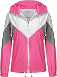 SoTeer Women rain Jacket with Hood Girls Rainjacket