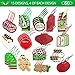 Christmas Gift Tags 60 Count with Untied String (15 Assorted Glitter, Foil, Printed Designs for DIY Xmas Present Wrap and Label Package Name Card)