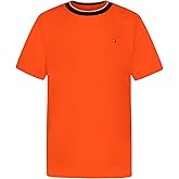 Tommy Hilfiger Boys' Short Sleeve YD Ringer Crew Neck T-Shirt, Soft, Comfortable, Relaxed Fit
