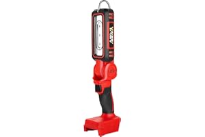 YAWV Cordless LED Work Light for Milwaukee M18 MAX Battery, Two Levels Adjustable Up to 1000 Lumens with Low Voltage Protection, 140 Degree Rotating Wide-Angle Lighting for Workshop, Camping, Outdoor