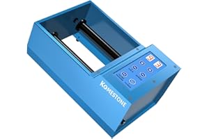 KomeStone Heavy-Duty Metal Base G1 Rock Tumbler – Brushless Motor, Smart Speed & Timer Control, Low-Noise Operation, Official