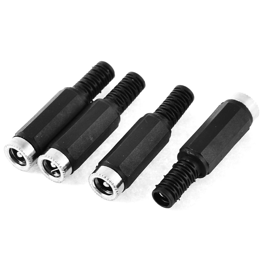 Sourcingmap 5.5x2.1mm DC Female Connector Jack Solder Adapter DIY DC Barrel Connectors Replacement 4pcs