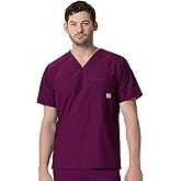 Carhartt Scrubs C15106 Men's Force® Modern Fit Twill Chest Pocket Top