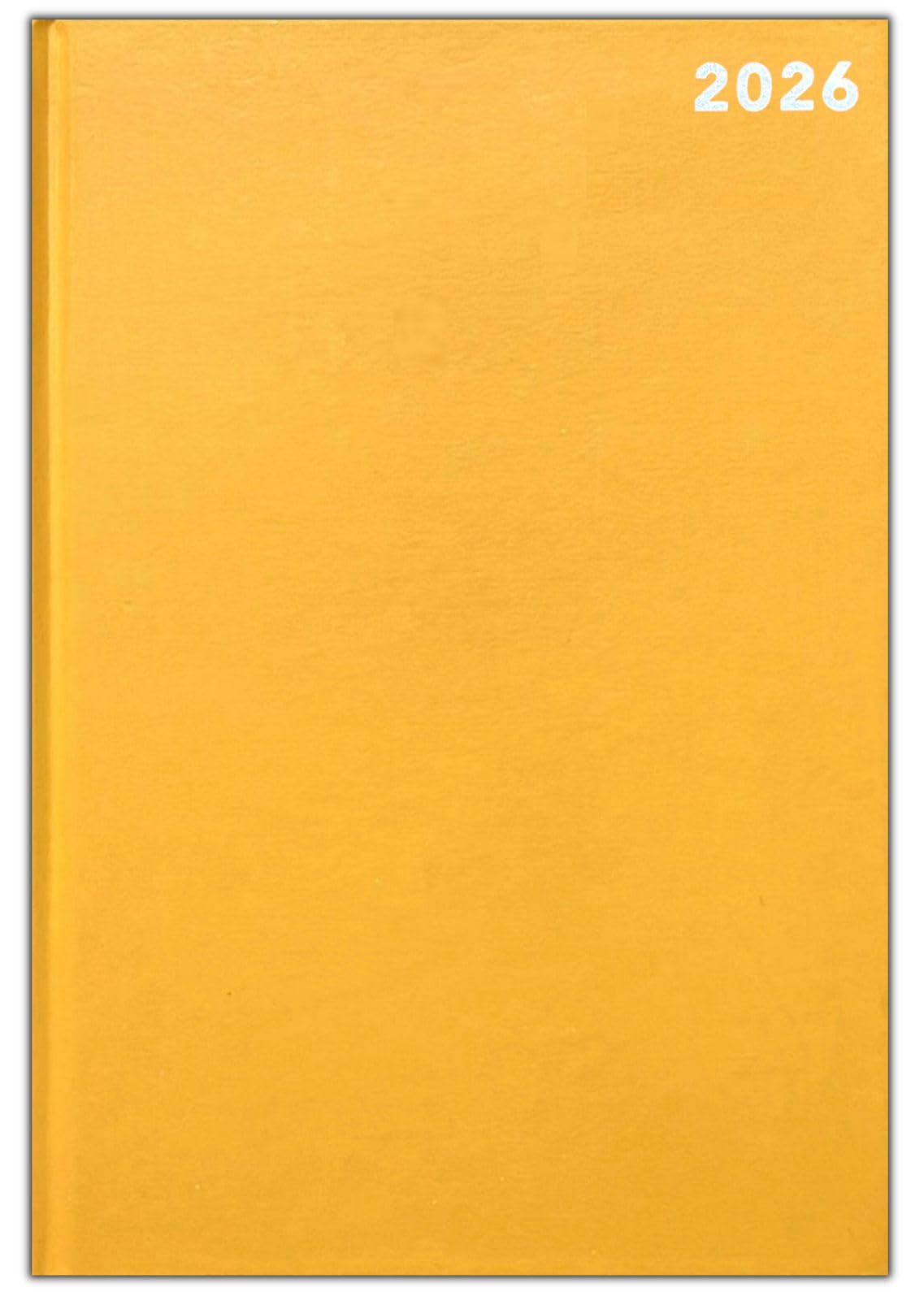 PaulStore 2026 Diary A4 / A5 / A6 Diary Page A Day Desk And Week To View Pastel Colour Diaries Organiser For Student, Teacher, Home, Office, Business Year Planner (Yellow, A4 Week To View)