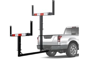 Truck Bed Extender, 2 in 1 Design Foldable Kayak Hitch Extender, Foldable 800lbs Capacity Truck Bed Extension