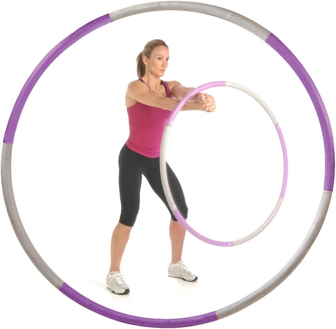 Sports Authority BodyFit By 2.5lb Weighted Hula Hoop Fitness Workouts Exercises