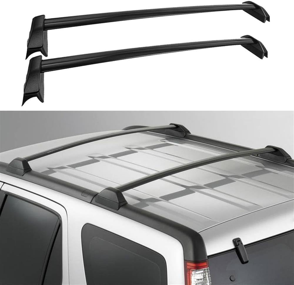 Amazon Com 4 Pc Roof Rail Rack Cross Bar For Honda Crv Cr V 2017 2018 2019 2020 2021 Luggage Baggage Black Automotive