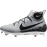 Nike Alpha Huarache NXT Men's Baseball Cleats (DJ6517-003, Wolf Grey/White/Pure Platinum/Dark Smoke Grey) Size 14