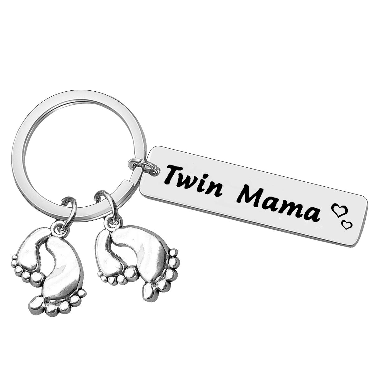 Vadaka Twin Mum Gift Keyring New Mum Gift Mommy to Be Gifts Mother of Twins Gifts Twin Mama Pregnant Present Twins Mother Keyring First Time Mom Pregnancy Announcement Present