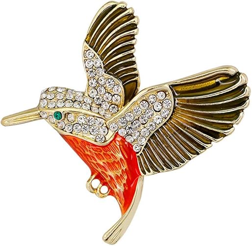 N-K pulabo delikat Vintage Specht Broschen Crystal Bird Brosche Pins
