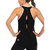 ICTIVE Womens Cross Backless Workout Tops for Women Racerback Tank Tops Open Back Running Muscle Tank Yoga Shirts