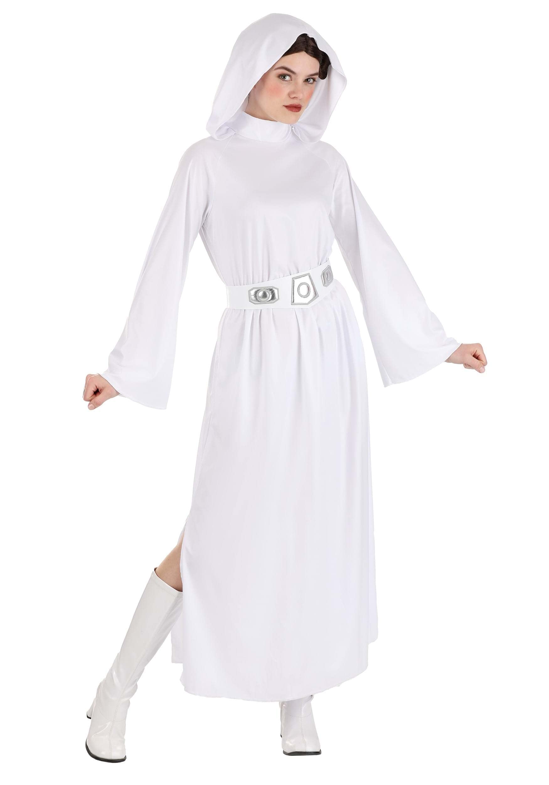 Star Wars JWC1020-S Princess Leia Adult Sized Costumes, White, S