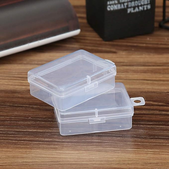 LXJLXJ Joyería Transparente Caja Portable Pastillas Tornillos ...