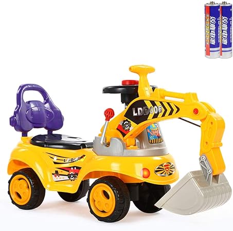 Amazon 乗用ショベルカー 乗用カー 建設車両 ショベルカー 子供向け 乗り物 乗用玩具足けり 車おもちゃ 男の子 子どもおもちゃ 玩具 足こぎ 乗用 パワー 掘削機 多機能ショベルカー モデルカー 模型 工事カー 足蹴り 子供用 外遊び 脚力 バランス感覚 砂場遊び 公園