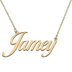 HUAN XUN Customized Custom Simple Any Name Necklace