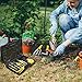 MOSFiATA Garden Tool Set 14 Pcs Stainless Steel Garden Tool Kit with Carrying Case, Heavy Duty Gardening Work Set, Include Pruner, Mini Rake, Big and Small Shovel, Sprayer, Weeder, Scissor etc.