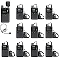 AGJ Wireless Tour Guide System, Tour Guide Headsets, Rechargeable 1 Transmitter 10 Receivers (No Charger) Simultaneous Interpretation Court Church Translation System for Training Factory Tour