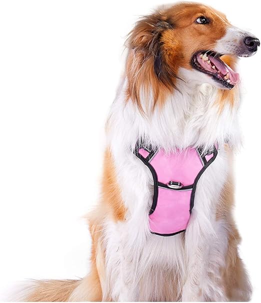 pink dog harness large