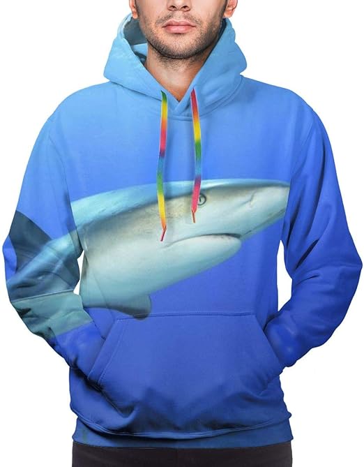 Sudadera con Capucha de tiburón Nadando en el océano para Hombre