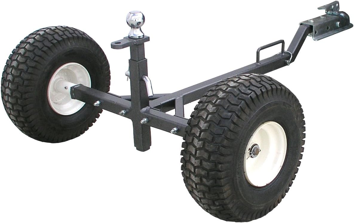 Tow Tuff TMD-800ATV ATV Weight Distributing Adjustable Trailer Dolly , Black
