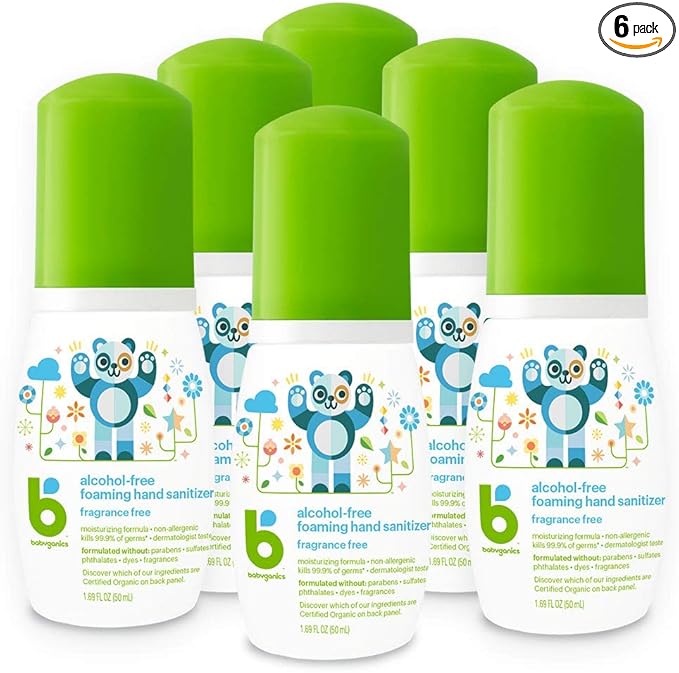 babyganics alcohol free foaming hand sanitizer fragrance free 8.45 oz pump