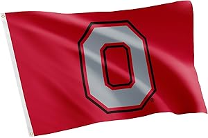 Desert Cactus Ohio State University OSU Flag - 3 x 5 Feet Buckeyes Banner, Indoor/Outdoor Durable Fabric, 100% Polyester Design (Style 3)