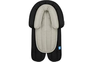 COOLBEBE Upgraded 2-in-1 Babybody Supports for Newborn Infant - Extra Soft Breathable Car Seat Insert Cushion Pad, Perfect for Carseat, Stroller, Swing, Bouncer Black