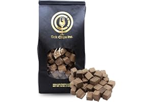 Oak Chips Inc. French Oak Cubes for Brewing - Medium Toast - 1 lb - Perfect for Aging Wines, Spirits, Beer, and More!