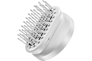 SKYMOON Hair Dryer Comb Attachment, Magnetic Hairdryer Nozzle for Detangling, Lengthening Textured Hair and Efficient Styling, White