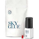 Super Strong Sky Glue D Eyelash Extension Adhesive 5ml, 3-4s Fast Drying | 4-6 Weeks Retention, Professional Black Bonding Adhesive for Long Lasting Semi Permanent Individual Lash Extensions